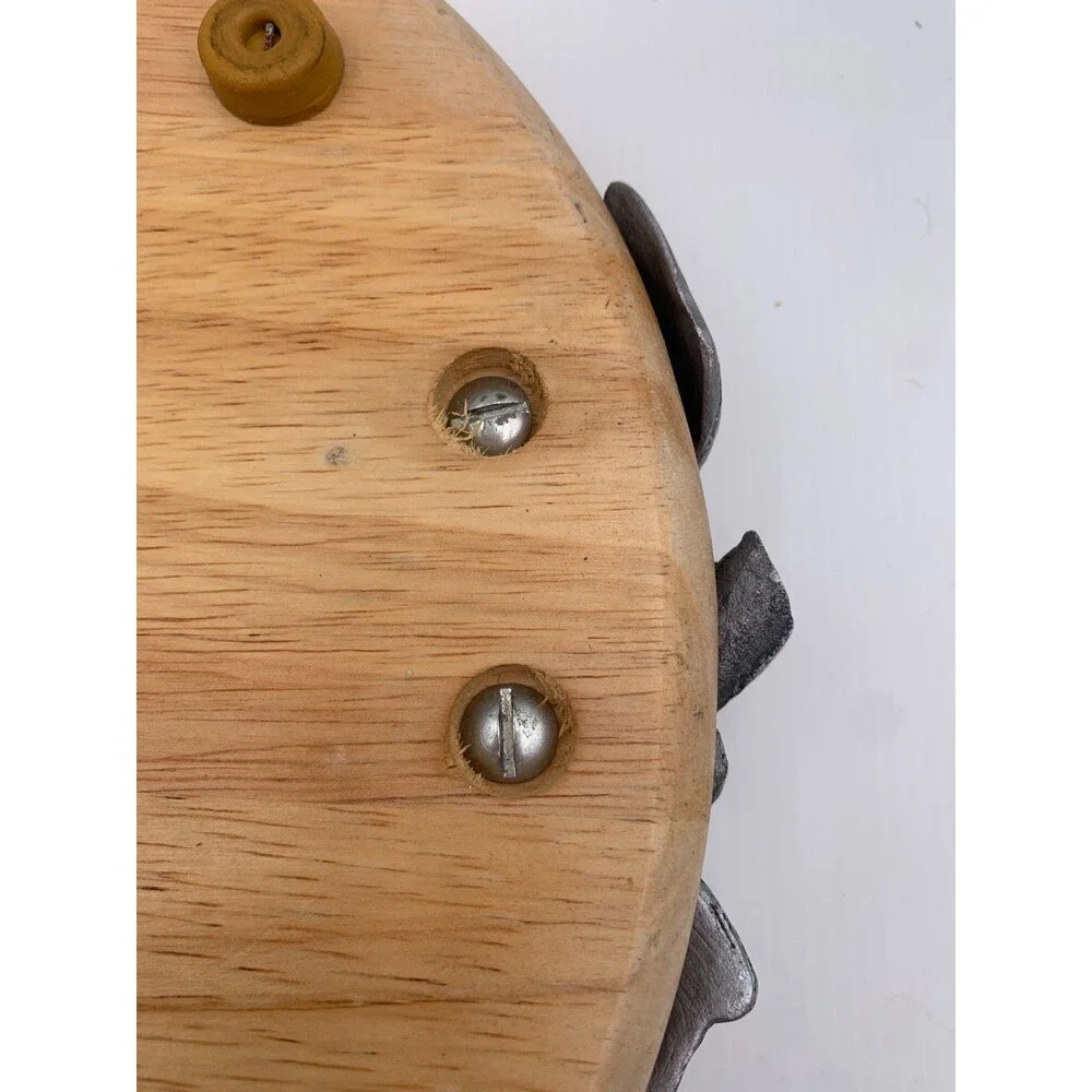 Winsome Wood Beechwood Charcuterie Board Metal Grapevine Cheese Board 12